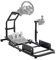 Anman Racing Simulator Frame Height Adjustable Driving Sim Frame Compatible with Logitech G25, G27, G29, G920 Gaming Cockpit G25/G27/G29/G920 Not Include Wheel Handbrake Shifter and Pedals