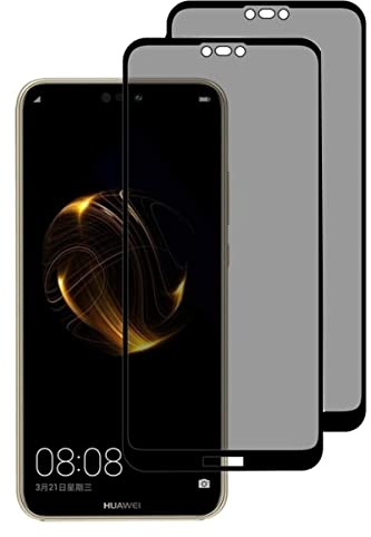 Fiokxie [2 Stück] Sichtschutz für HUAWEI P20 - Anti-Spy Sichtschutzfolie 9H Härte, Anti-Spähen Privatsphäre Schutzfolie,Gehärtetes Glas Folie Blickschutzfolie, Privacy Screen mit Anti Spy, Kratzfest