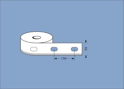 Trage- und Klebeband LA 134, 55mm breit, 50m lang, Stärke 0.15mm, weiß