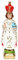 Holyart Statue, Prager Jesulein, aus Gips, handbemalt, 20 cm