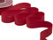 Furlanis - Polycotton Band, Dekoratives Band für Verpackungen, Hochzeitsbevorzugungen, Italienische Gewebe - Rot, 25 mm x 25 m