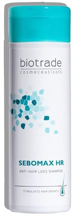 Biotrade Sebomax HR Pflegeshampoo für Dichter Aussehendes Haar für Alle Haartypen – Sanfter Reiniger & Pflegeshampoo für Haarwachstum, das die Haardichte verbessert, Haarwurzeln pflegt & stärkt, 200ml
