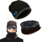 May Huang Wintermütze, Beanie Mütze und Schlauchschal, mit Fleecefutter Mütze Schal Sets, Wolle Strickmütze Wintermütze und Loop Schal für Herren und Damen (braun)