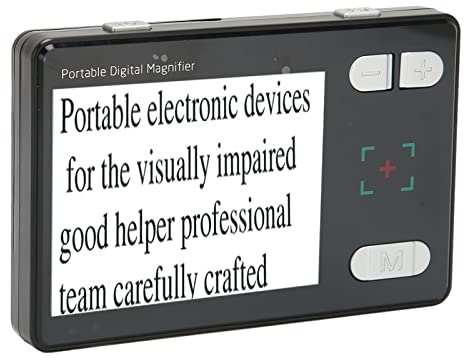 Loupe Numérique Portable, Aide à la Lecture Vidéo électronique avec Grossissement 2X à 32X, 26 Modes de Couleur, Écran 3,5 Pouces et Résolution 1 Million de Pixels