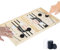 Board Game Hockey Fast Sling Puck Game,Brettspiel Hockey,Holz Schnell Sling Puck Match-Spiel, Hockey Brettspiel, 2 in1 Portable Schachbrett-Set Partyspiele Tisch-Desktop-Spiel(S(35cm * 22cm))