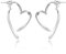 ASH'S CHOICE Sterling Silver Heart Hoop Earrings - Hypoallergenic, Lightweight, Cute Open Heart Dangle Earrings for Women