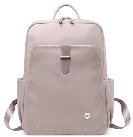 DEEVORCA Mode Reisen Damen Rucksack Anti Diebstahl Wasserdicht Schulrucksack für 14 Zoll Laptop mit Griff Tagesrucksack Urlaub Lässig Täglich Nylon College Tasche Damen Backpack Rosa
