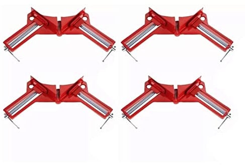 4Pcs Right Angle Clamp, Clamps for Corners DIY Hand Tools Picture Frame Corner Clamps Adjustable Wood Vice Miter Clamp for Picture Photo Frame Glass