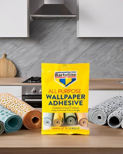 5 Roll Wallpaper Paste All Purpose Super Strong Stick Reliable Paste for Wallpaper, All-Purpose Adhesive with Long-Lasting Results Adhesive Glue 6 Pint Pk