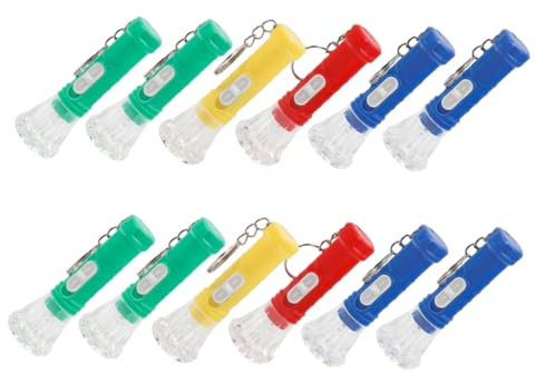 HOMSFOU 20st Taschenlampe Schlüsselanhänger Led-camping-taschenlampe Schlüsselanhänger Liefern Mini-led-schlüsselbundlicht Stiftlicht Mit Hoher Lumenzahl Hängend Schreibwaren Plastik Kind