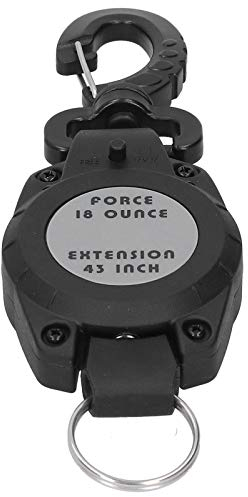 Lwuey Einziehbare Ausrüstungshaltegurte Zum Tauchen, Teleskop-Schlüsselanhänger Stahldrahtschnur Karabinerhalter Anti-Verlust-Haken Schlüsselanhänger Flexibel für Büroangestellte