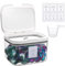 TOLIDA Clear Laundry Pods Container with White Push Up Lid - Automatic Pop-Up Washing Pods Holder, Large Capacity Storage Organizer for Bath Bombs, Scent Booster, Kitchen Food Storage Container
