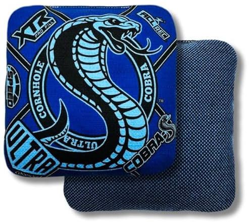 Cobra-S Cornhole Bag Set - ACL Approved (Marineblau)