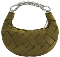 JW PEI Orla Handtasche im Webstil, Dark Olive
