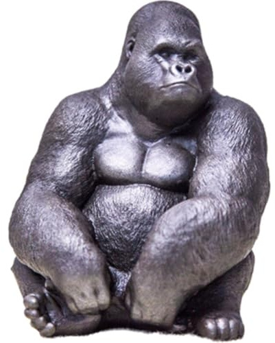 Baokuan Gorilla-skulptur, Gorilla-Figur, Vintage-tierstatue Aus Eisen, Kreative Verzierung, Einzigartige Bürodekoration, Statue, Schreibtisch, Raumdekoration, Zuhause, Wohnzimmer, Ornamente