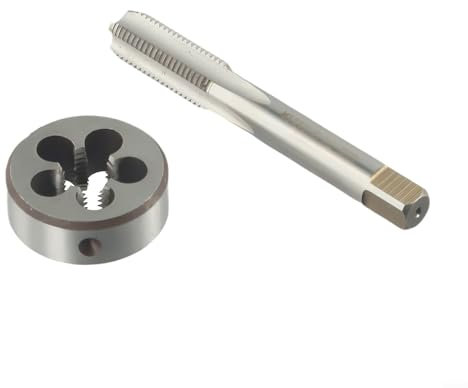 HSS Metrisches Gewinde-Set, robust, zweiteilig, M13 x 1, 5 mm, Gewindebohrer und Schneideisen für Maschinisten