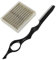 WRITWAA 1 Ensemble Ensemble De Tondeuse à Cheveux Lame Rasoir Kit De Coupe De Cheveux à Domicile Rasoir De Coiffure Rasoir Pour Couper Les Cheveux Acier Inoxydable Black