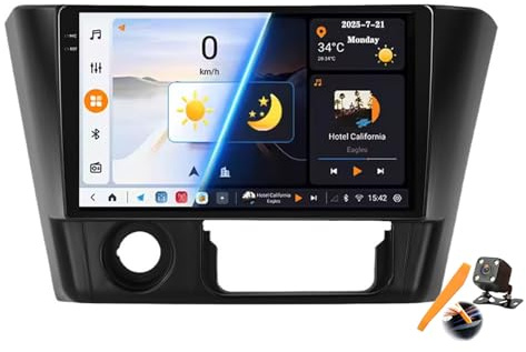M6 pro3,Android 15.0 Navi 2 DIN Stereo Ersatz für Lancer 2007-2015 Autoradio Sat GPS Navigation 9 Zoll Cartablet DVD Multimedia Player FM BT Receiver mit Android Auto Carplay