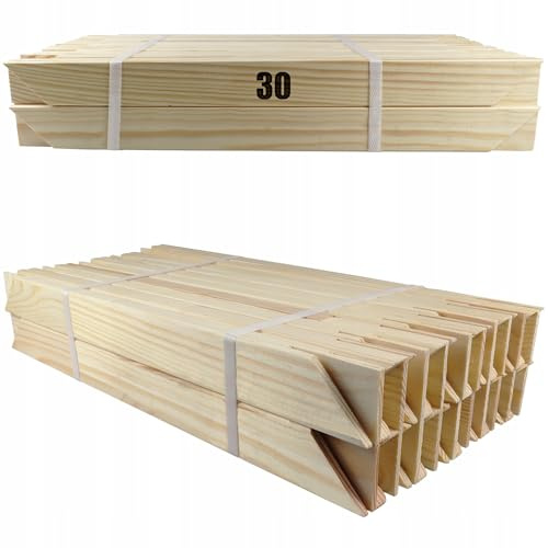 PD Media Keilrahmen Keilrahmenleiste - Set 20 Stück - 30 cm - Holz Rahmen - Kiefernholz 20 x 35 mm