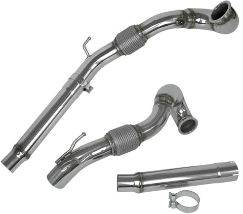Für VW MK7 MK8 GTI A3 1.8T 2.0T Edelstahl EA888 Gen3 Motor Golf 7 Downpipes Auto-Downpipe CRRYUQWWM