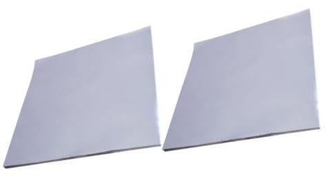 FOMIYES Feuilles D'aluminium Ménagères Professionnelles 50 Feuilles Argentées Anti-huile pour Cuisson au Four et Cuisson Papillote