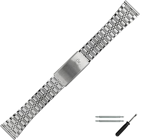 MARBURGER Uhrenarmband 18mm Edelstahl Silber - Werkzeug Montage Set 87302000020