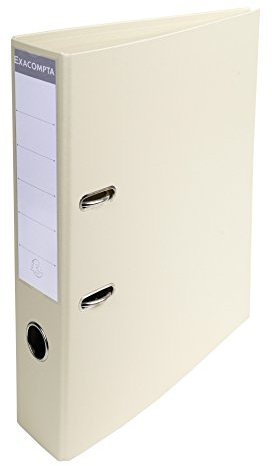 Exacompta 53750E 1 A4 Prem'Touch Ordner mit Hebelmechanik Rücken 70 mm Mechanik 75 mm Außenmaße: 32 x 29 x 7 cm Abheftbares Format A4 Farbe: Mastic