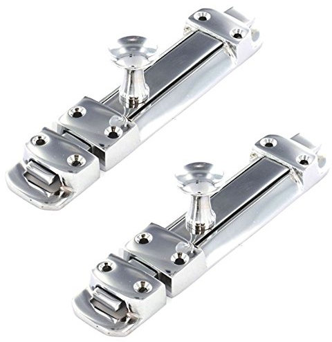 2 x Securit Door Bolt in Polished Chrome 100mm (4)