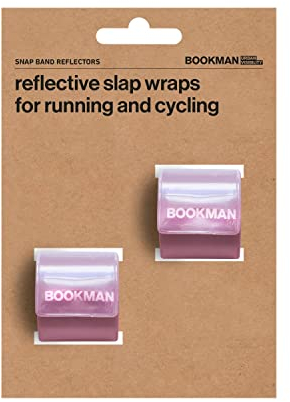 Bookman Urban Visibility: Snap Band Reflektoren, Pink (2 Stück) – Reflektierende Laufausrüstung – Reflektierende Bänder (3 x 39,5 cm)