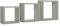 MODULARREDO Incubo Mensole da Parete, Legno, Marrone Talpa, 15.5x35.0x35.0 cm, 3 unità