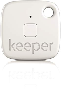 Gigaset keeper Schlüsselfinder - Schnelles Wiederfinden von wertvollen Dingen mit Bluetooth und Signalton, LED-Licht, einfache Installation mit der kostenlosen App, 1er-Pack, weiß