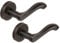 Excel Architectural DH3580 Venus Passage Door Handles on Round Rose, Oil Rubbed Bronze