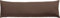 REDBEST Seitenschläferkissenbezug Single- Jersey San Francisco, Dunkelbraun Größe 40x140 - weiche Qualität, bügelfrei, praktischer Reißverschluss, 100% Baumwolle