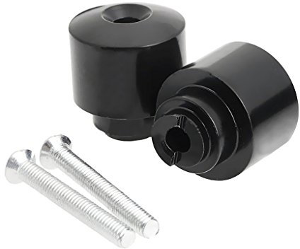 Sharplace 2Pcs Embouts de Guidon Moto Bouchon Poignée Guidon Slider Plug Compatible avec CBR600 / 900RR / 1000RR / 1100RR, Noir