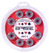 BASE - ABEC 5 Kugellager Bearings inkl. Blister-Verpackung , einfache Montage , ABEC 5 , Kugellager für Inliner & Rollerblades , Standard-Kugellager 608Zz , Rot