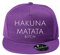 OwnDesigner Baumwolle Hakuna Matata Baseball Cap, Basecap - Unisex Baseball Kappen, Baseball Mützen für Draussen, Sport oder auf Reisen (95-Cap-Lila)