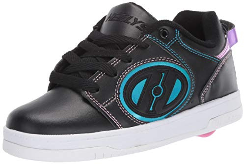 Heelys Girls' Voyager (HE100604) Trainers, Black (Black/Pink/Rainbow Foil), 12 UK (31 EU)