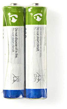 Batterie Zinco a Base Di Zinco Carbonio Di Tipo Aaa 1.5 V (2 Pz)