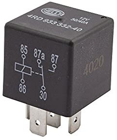 HELLA Relé, corriente de trabajo - 12V - 5polos - contacto conmutador - Cant.: 1 - 4RD 933 332-401