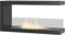 Dreieckiger Biokamin, isoliert, INSIDE U1000.1. Einbau-Bioethanol-Kamin