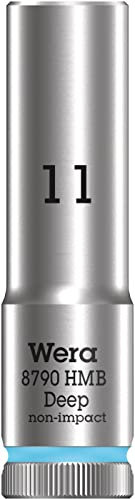 Wera 05004533001 8790 HMB Deep Socket, Cyan, 11.0 mm