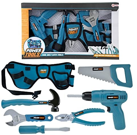 Handgefertigtes Werkzeugset mit Hipbag-7-prt, kein Spielzeugwerkzeug, Mehrfarbig (Power Tools, Struct)