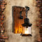 Retro Holz Wandleuchte Korridor Lampe Retro Restaurant Tragbare Wandlampe E27 Schraubmund Massivholz Handwerkskunst Ist Geeignet Für Restaurant Cafe Beleuchtungssystem,Type a