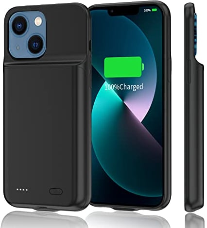 HUOBAO Battery case for iPhone 11, 8500mAh Protective Portable Charging Case for iPhone 11, Rechargeable Extended iPhone 11 Battery Charger Case, 6.1inch, Black