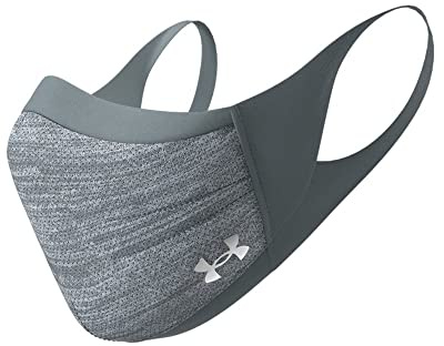 Under Armour Adult Unisex UA Sports Mask + ISO-Chill Face Mask Pitch Gray (S/M)