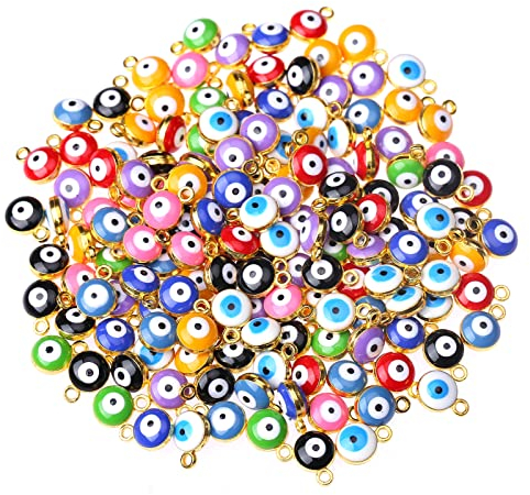 HERZWILD Evil Eye Charm Pendant Charm for Earrings Bracelets Necklace Jewelry Making
