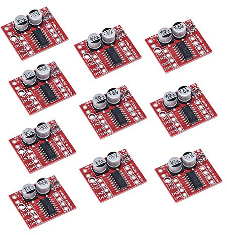 iHaospace 10 Stück Mini DC Motor Driver Module Dual H-Bridge Stepper Motor Driver Replace L298N