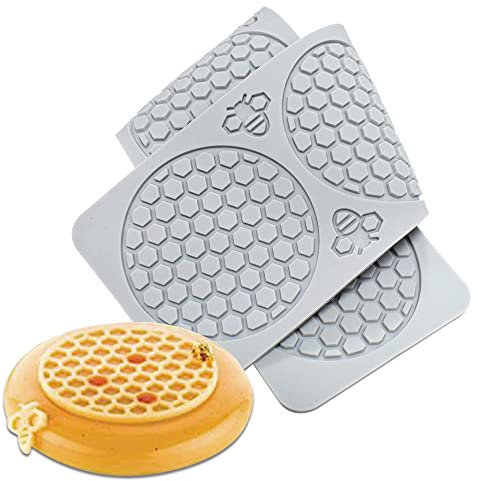 Silikonform mit 5 Mulden, Hummel, Bienenwaben, für Küche, Kuchen, Cupcakes, Dekoration, Fondant, Kuchenform, Bienenstock-Silikon-Backformen, Süßigkeiten-Backformen