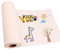 PALUDO Zeichenpapier Rolle, 22.5 cm x 20m Weiße Papierrolle, Malpapier Rolle Kinder, Skizzenpapier Skizzenrolle für Kinder Staffeleipapier Wandkunst Skizzieren Basteln Zeichnen Geschenkpapier
