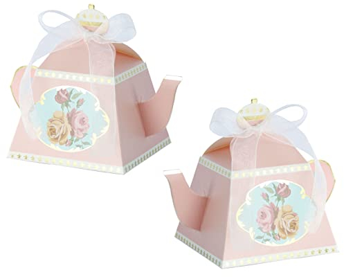 Allbusky 30PCS Vintage Paper Candy Box, Wedding Favour Boxes, Teapot Shape Party Gift Box, Baby Shower Wedding Party New Year